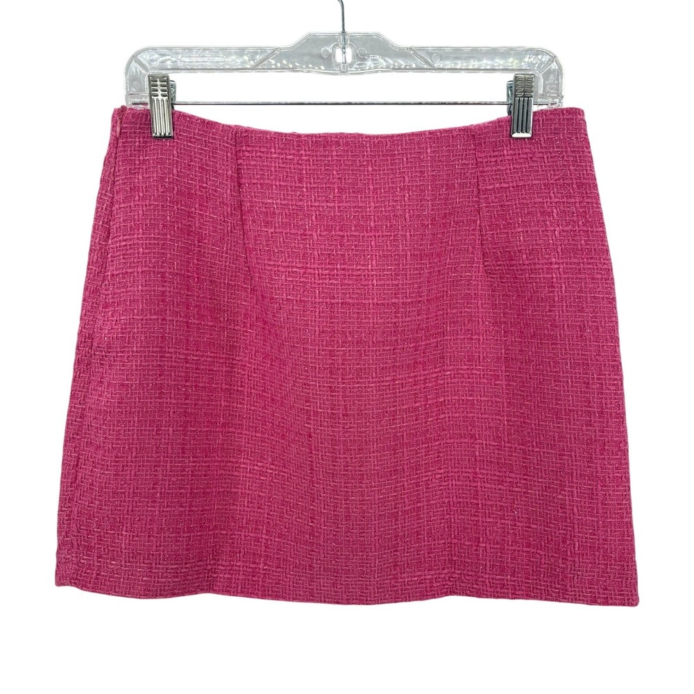 Hot Pink Tweed Mini Skirt Barbie Elle Woods Clueless Preppy Legally Blonde M